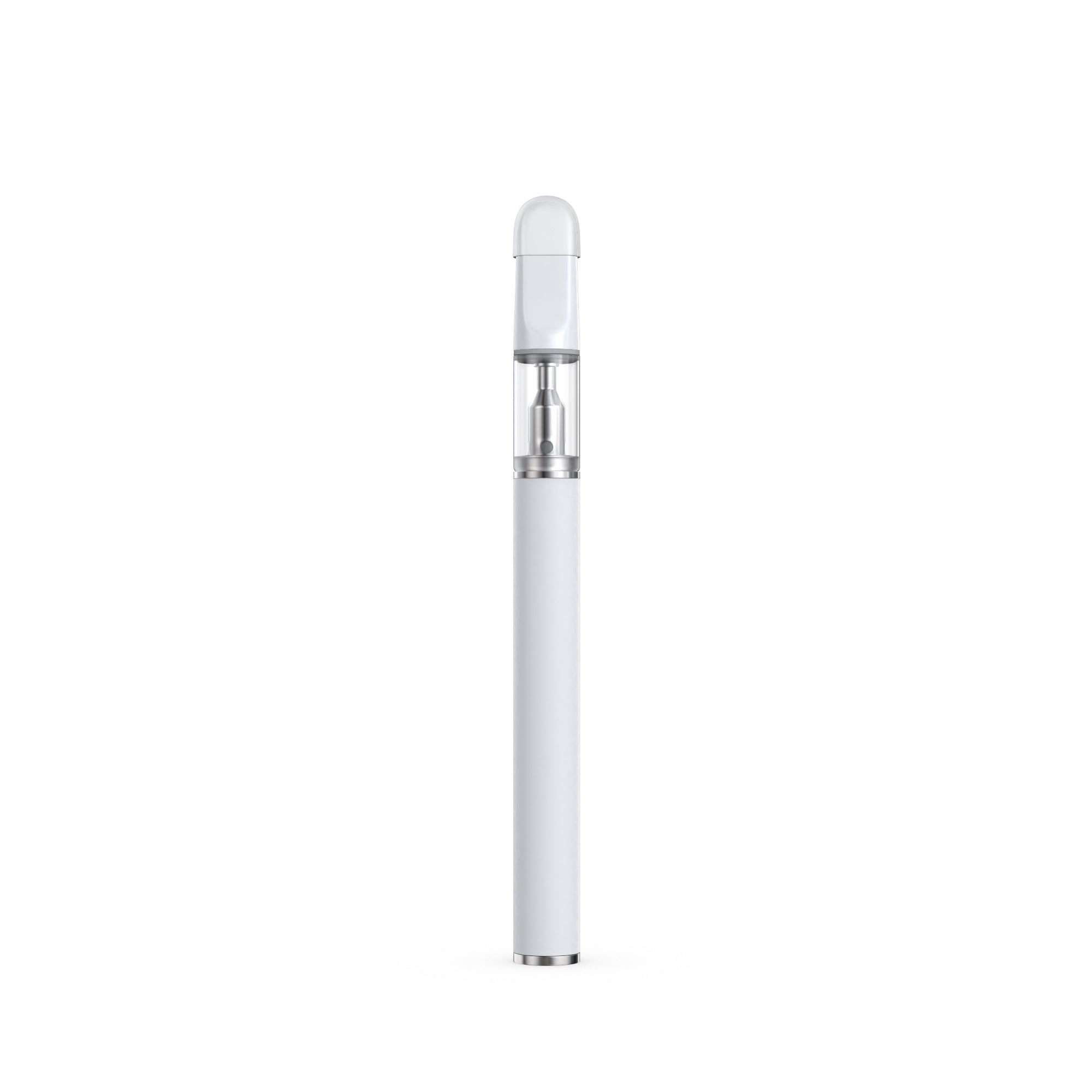 Stainless Steel Disposable Vape Pen 0.5ml (White) with cap