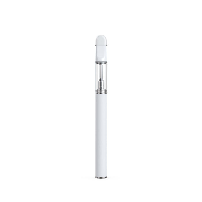 Stainless Steel Disposable Vape Pen 1ml (White) with cap